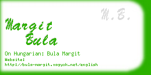 margit bula business card